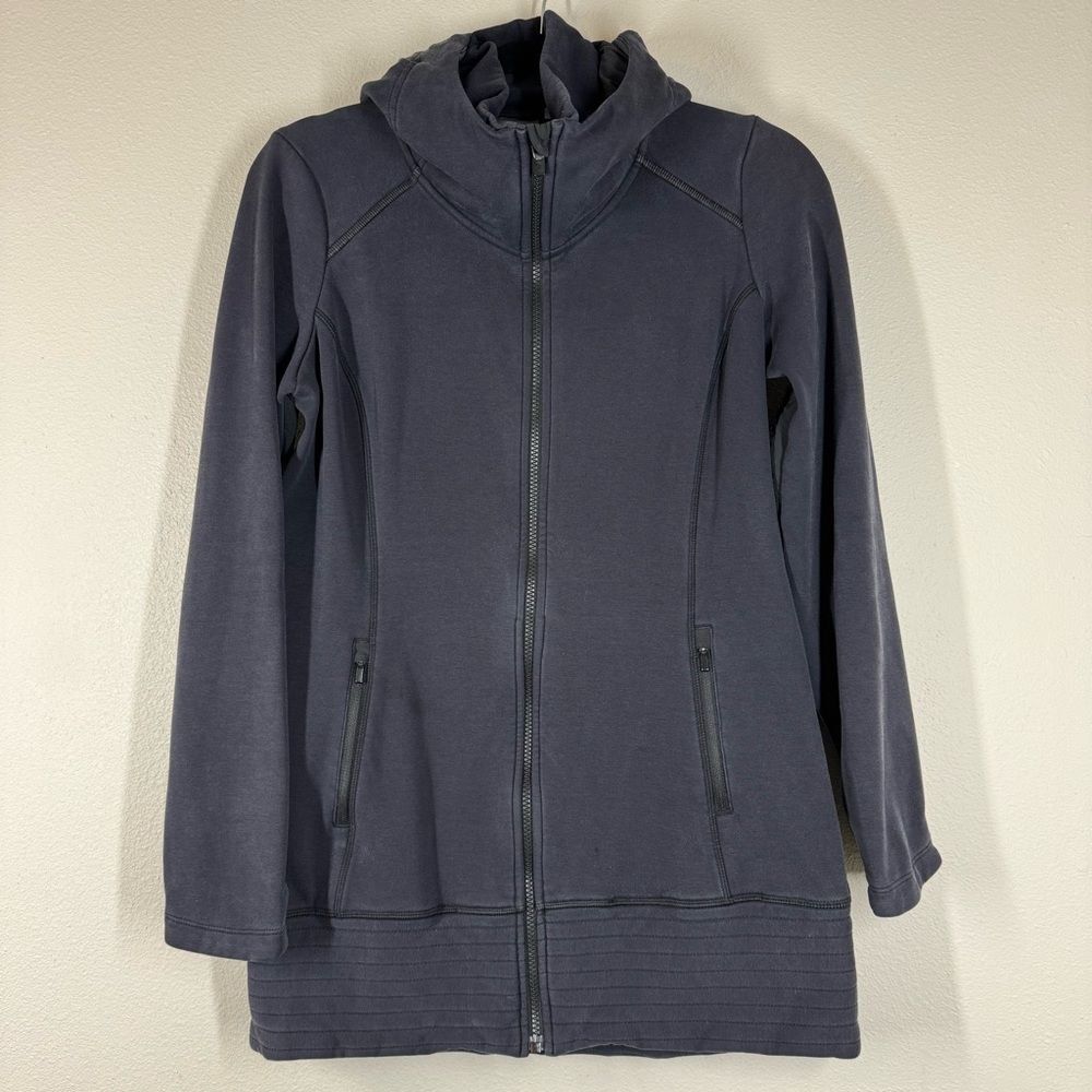 Athleta CYA Stronger Full Zip Hoodie Jacket Black Activewear Women's Size Small